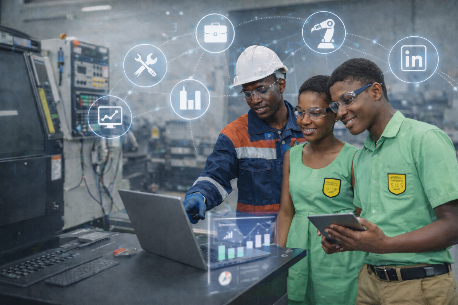 Students gaining exposure to real work environment and digital tools